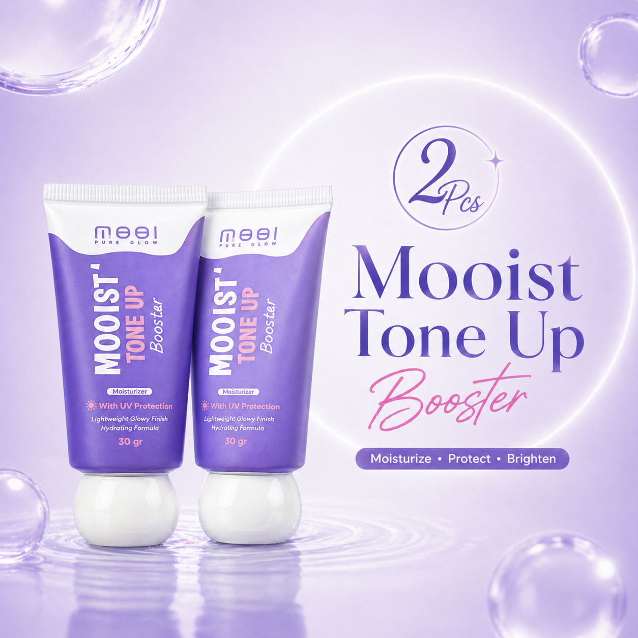 2 PCS - MOOIST Tone Up Booster